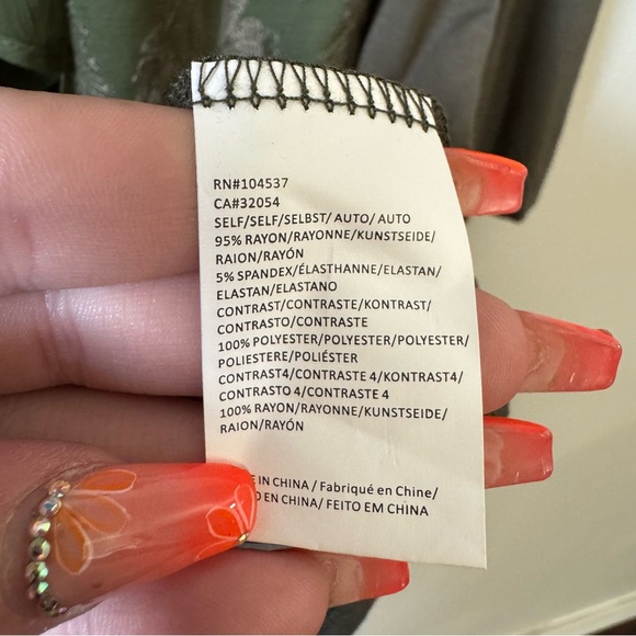 TINY Anthropologie Isla embroidered tunic mini long sleeve green dress - Picture 9 of 10